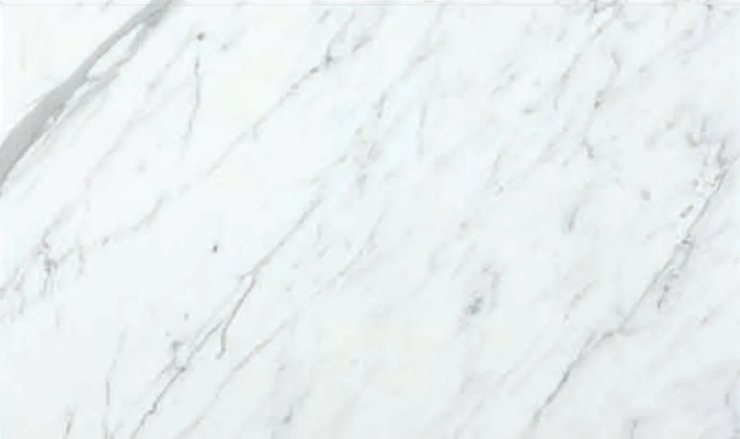 Bianco White slab, white ground with light grey diagonal veining