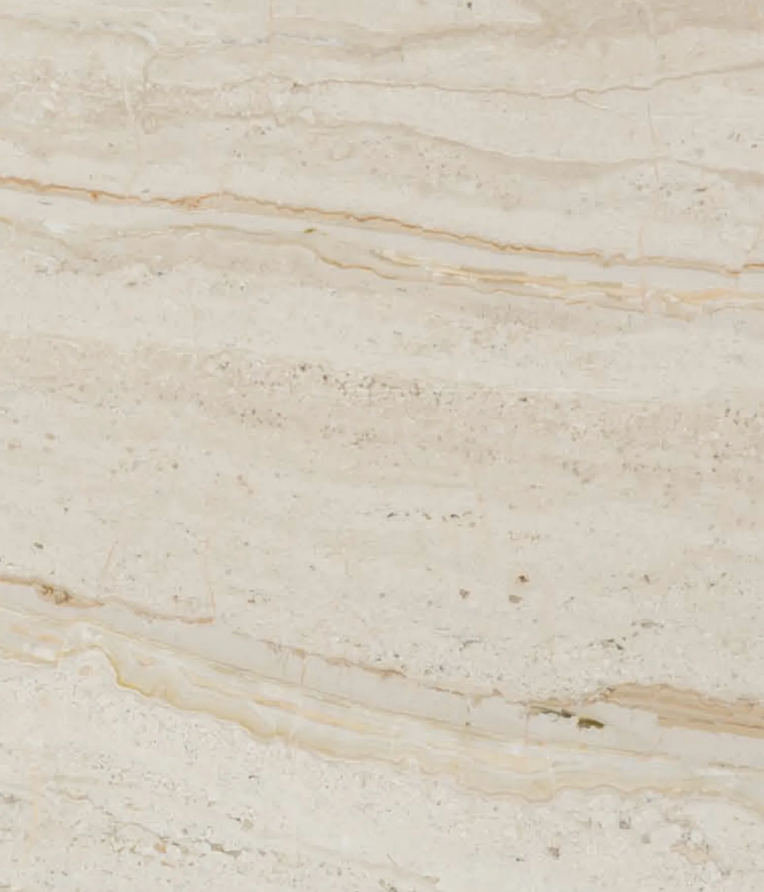 Diana Royal (Daino Reale) slab, warm beige ground with fine linear veining
