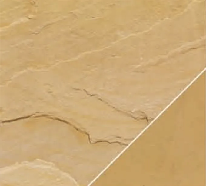 Lalitpur Yellow Sandstone swatch, golden yellow with light veining