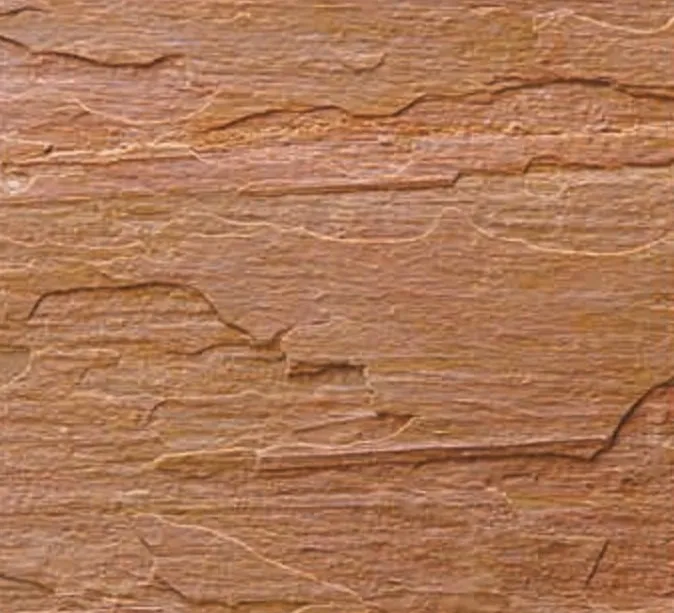 Pink Limestone swatch, rust-pink with a layered face
