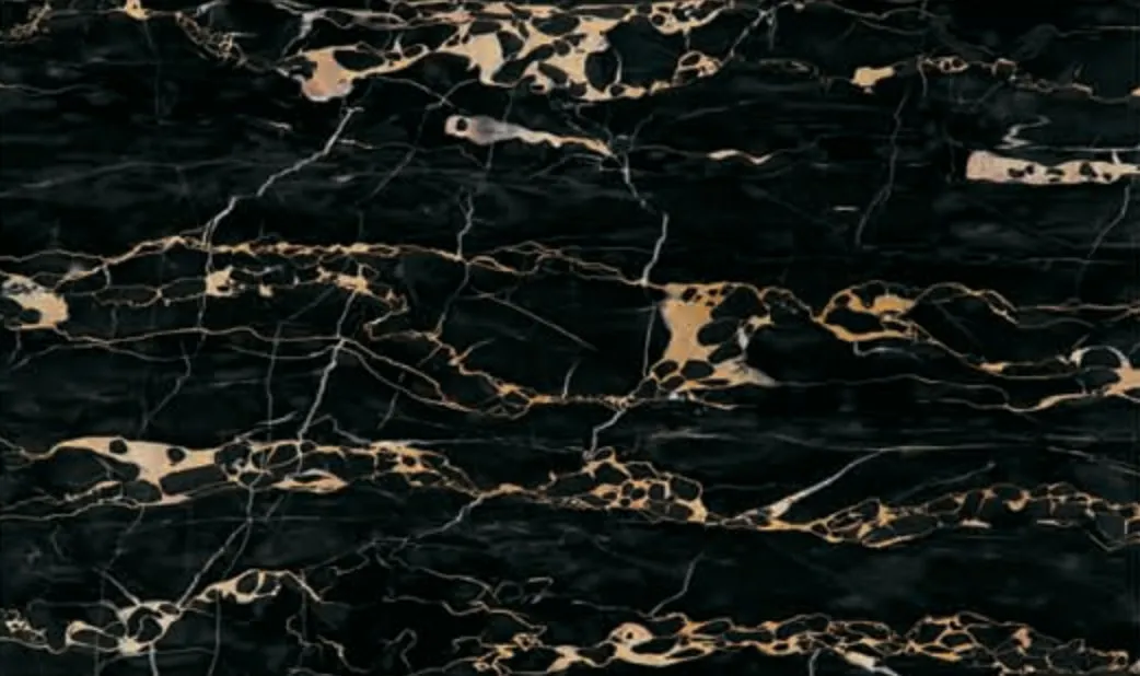 Portoro Gold slab, black ground with gold veins