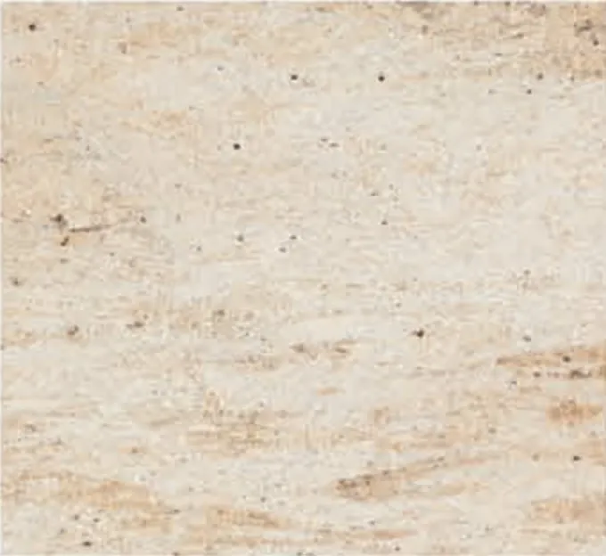 Shivakashi Gold swatch, cream ground with gold waves and red specks