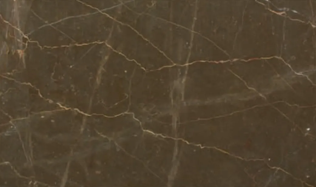 Swiss Gold slab, olive-brown ground with fine gold lines