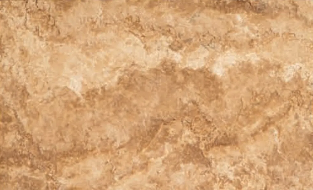 Travertine, cross cut swatch, tan cloud-like pattern from a cross cut