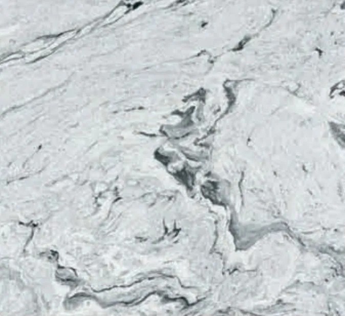 Viscount White slab, white ground with grey swirling waves