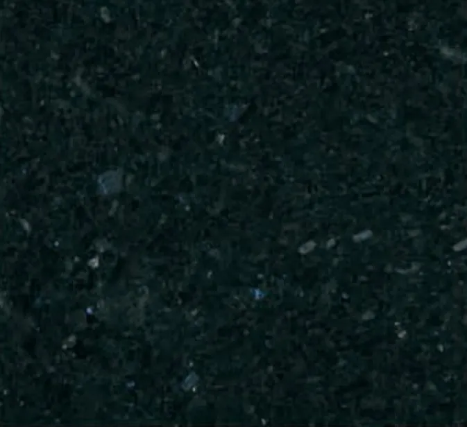 Volga Blue swatch, black ground with shimmering blue crystals