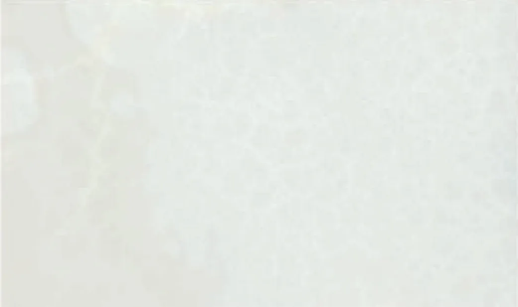 White Onyx swatch, translucent white with faint clouding